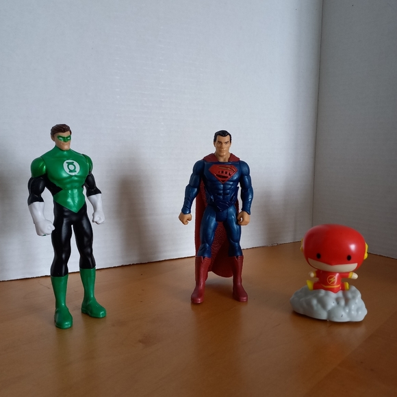 DC comics toy bundle 10 pieces see photos superman green lantern flash batman - Picture 6 of 13